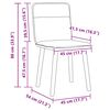 vidaXL Dining Chairs 2 pcs Dark Grey Fabric