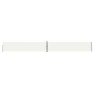 vidaXL Retractable Side Awning Cream 100x1000 cm