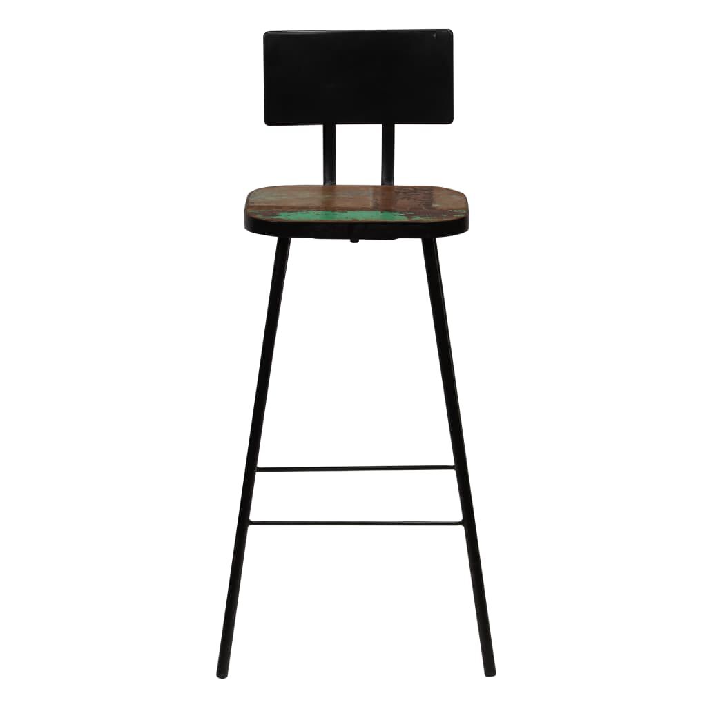 vidaXL Bar Set 3 Piece Solid Reclaimed Wood Multicolour