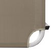 vidaXL Sun Lounger Aluminium and Textilene Taupe