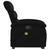 vidaXL Stand up Massage Recliner Chair Black Faux Leather