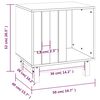 vidaXL Dog House White 50x40x52 cm Solid Wood Pine