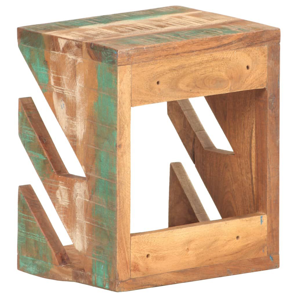 vidaXL Wall Mounted Skateboard Holder 25x20x30 cm Solid Reclaimed Wood