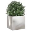 vidaXL Planter Silver 32x30x29 cm Stainless Steel