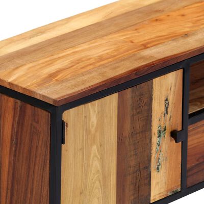 vidaXL TV Cabinet 120x30x40 cm Solid Reclaimed Wood and Steel