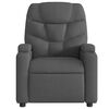 vidaXL Electric Massage Recliner Chair Dark Grey Fabric