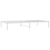 vidaXL Metal Bed Frame without Mattress White 100x200cm