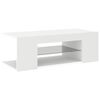 vidaXL TV Cabinet with LED Lights White 90x39x30 cm