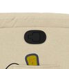 vidaXL Stand up Massage Recliner Chair Cream Fabric