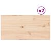 vidaXL Table Tops 2 pcs 80x40x1.7 cm Rectangular Solid Wood Pine