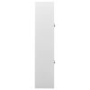 vidaXL Office Cabinet Light Grey 90x40x180 cm Steel