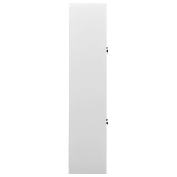 vidaXL Office Cabinet Light Grey 90x40x180 cm Steel