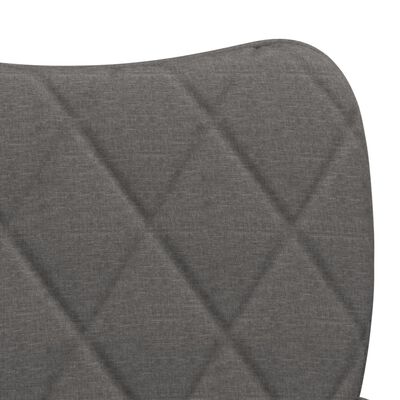 vidaXL Dining Chairs 2 pcs Dark Grey Fabric