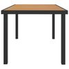 vidaXL Garden Table Brown 140x90x74 cm Aluminium and WPC