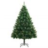 vidaXL Artificial Hinged Christmas Tree 300 LEDs 180 cm