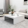 vidaXL Coffee Table White 100x100x35 cm Engineered Wood