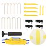 vidaXL Volleyball Net Yellow and Black 823x244 cm PE Fabric