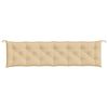 vidaXL Garden Bench Cushion Melange Beige 200x50x7 cm Fabric