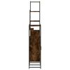 vidaXL 4 Piece Bathroom Cabinet Set Smoked Oak Engineered Wood