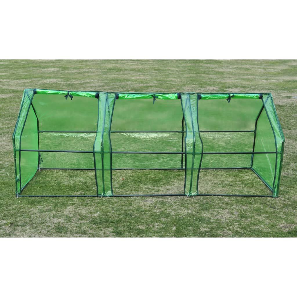 vidaXL Greenhouse with 3 Doors
