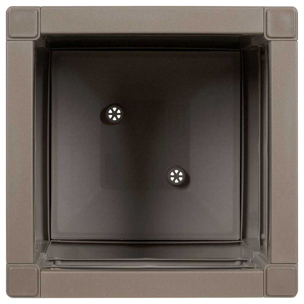 vidaXL Garden Planter Grey 36 x 36 x 35 cm Polypropylene