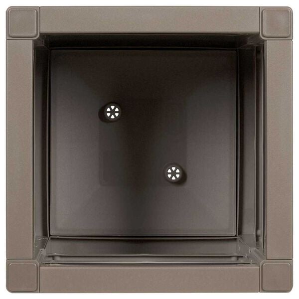 vidaXL Garden Planter Grey 36 x 36 x 35 cm Polypropylene