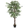 vidaXL Artificial Ficus Tree 1260 Leaves 200 cm Green