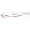 vidaXL Garden Bench Cushion Grey 150x50x7 cm Oxford Fabric