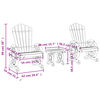 vidaXL 3 Piece Garden Lounge Set Solid Wood Fir
