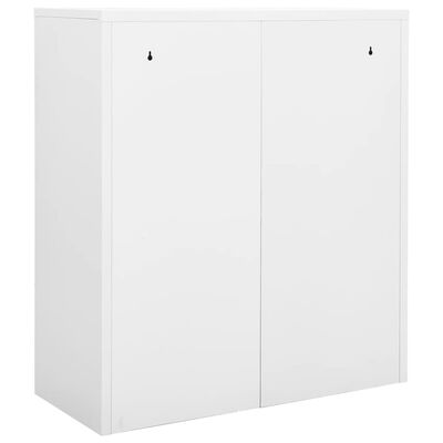 vidaXL Office Cabinet White 90x40x102 cm Steel