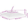 vidaXL 2-Tier Gazebo Top Cover 310 g/m² 3x3 m White