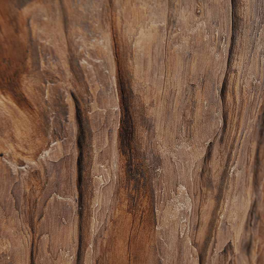 vidaXL Coffee Table Teak Glass 50x40 cm