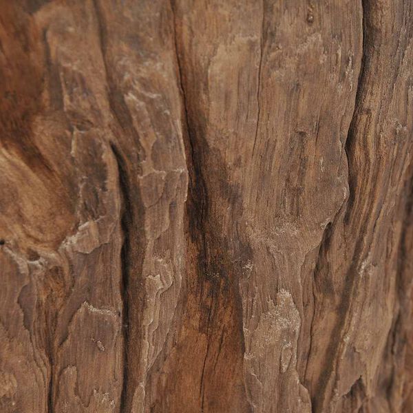 vidaXL Coffee Table Teak Glass 50x40 cm
