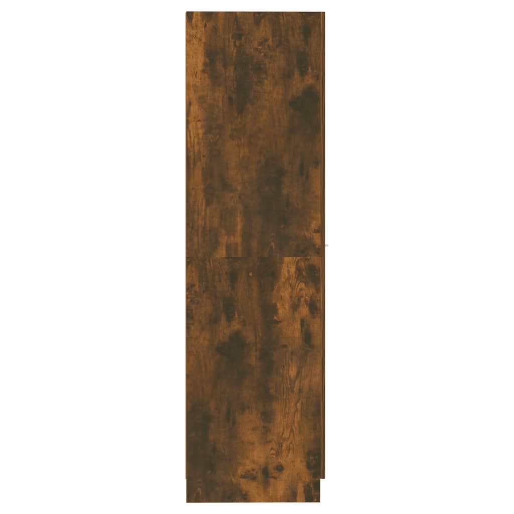 vidaXL Apothecary Cabinet Smoked Oak 30x42.5x150 cm Engineered Wood