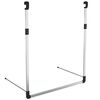 vidaXL Telescopic Wardrobe Hanging Rail Silver