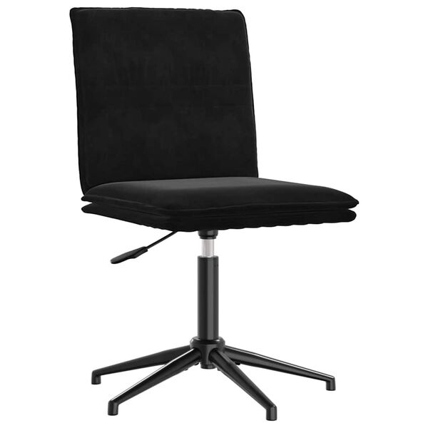 vidaXL Dining Chairs 4 pcs Black Velvet