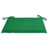 vidaXL Batavia Chairs 2 pcs with Green Cushions Solid Teak Wood