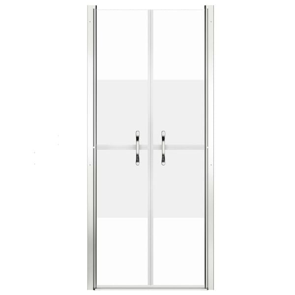 vidaXL Shower Door Half Frosted ESG 76x190 cm