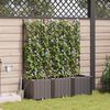 vidaXL Garden Brown 120 x 40 x 142 cm Steel