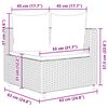 vidaXL 10 Piece Garden Sofa Set with Cushions Grey Poly Rattan
