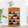 vidaXL Wine Rack Brown 90 x 60 x 30 cm Solid pine wood