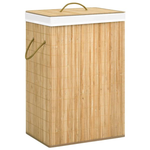 vidaXL Bamboo Laundry Basket 72 L