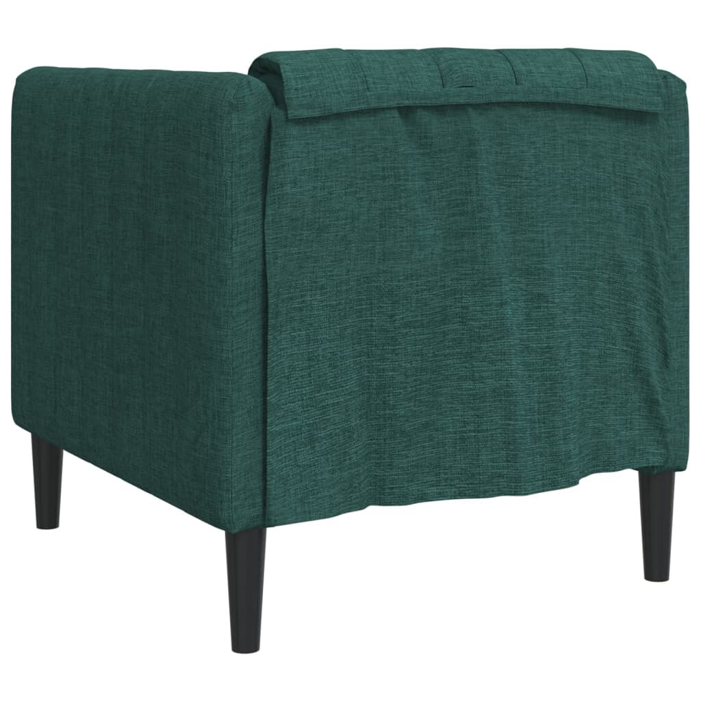 vidaXL Sofa Chair Dark Green Fabric