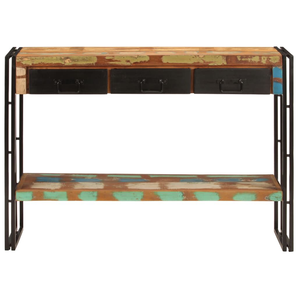 vidaXL Console Table 110x30x76 cm Solid Wood Reclaimed