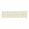 vidaXL Garden Bench Cushion Cream White 200x50x7 cm Oxford Fabric