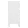 vidaXL Industrial Drawer Cabinet White 78x40x93 cm Metal