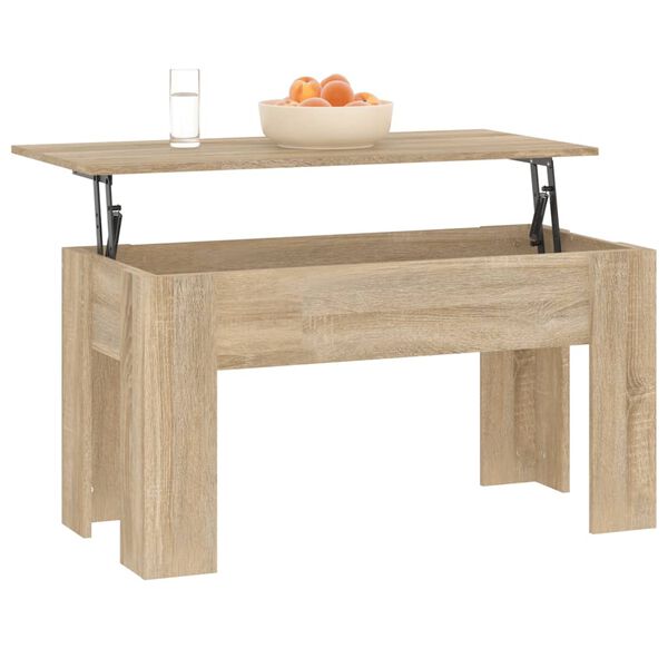 vidaXL Coffee Table Sonoma Oak 101x49x52 cm Engineered Wood