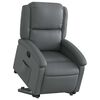 vidaXL Stand up Recliner Chair Grey Faux Leather