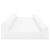 vidaXL Picture Frame Ledge Shelves 2 pcs White 40x9x3 cm MDF