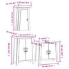 vidaXL 3 Piece Bathroom Furniture Set Solid Wood Pine